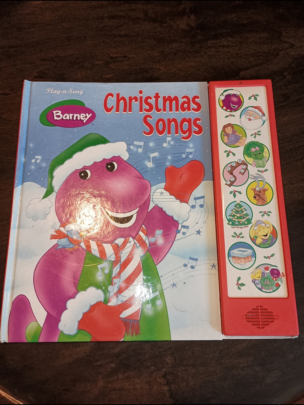 Barney Christmas Songs Kids Sound Book - Purple